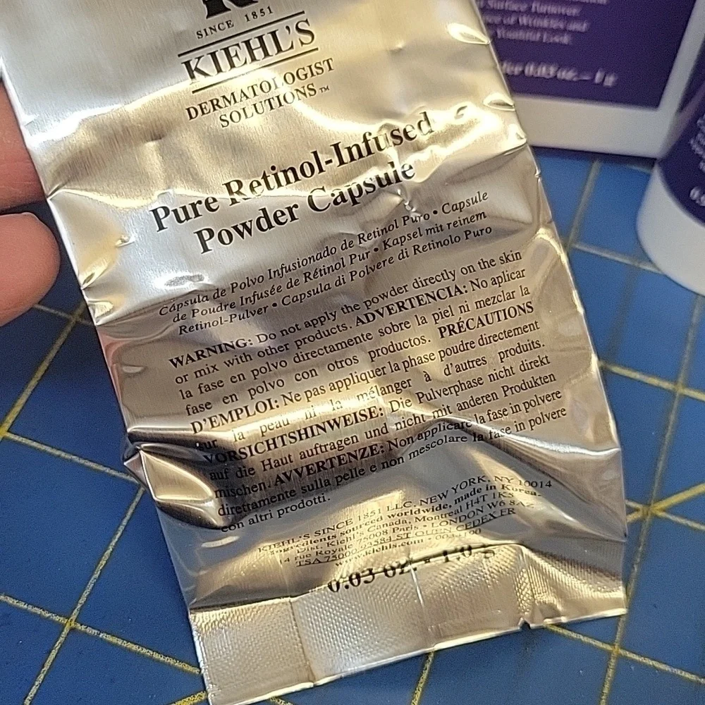 Kiehl's Retinol Fast Release Wrinkle Reducing  Night Serum Kit New In Box